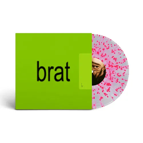Charli XCX - Brat LP (Indie Exclusive Clear Pink Splatter Vinyl)(Preorder: Ships June 7, 2024)