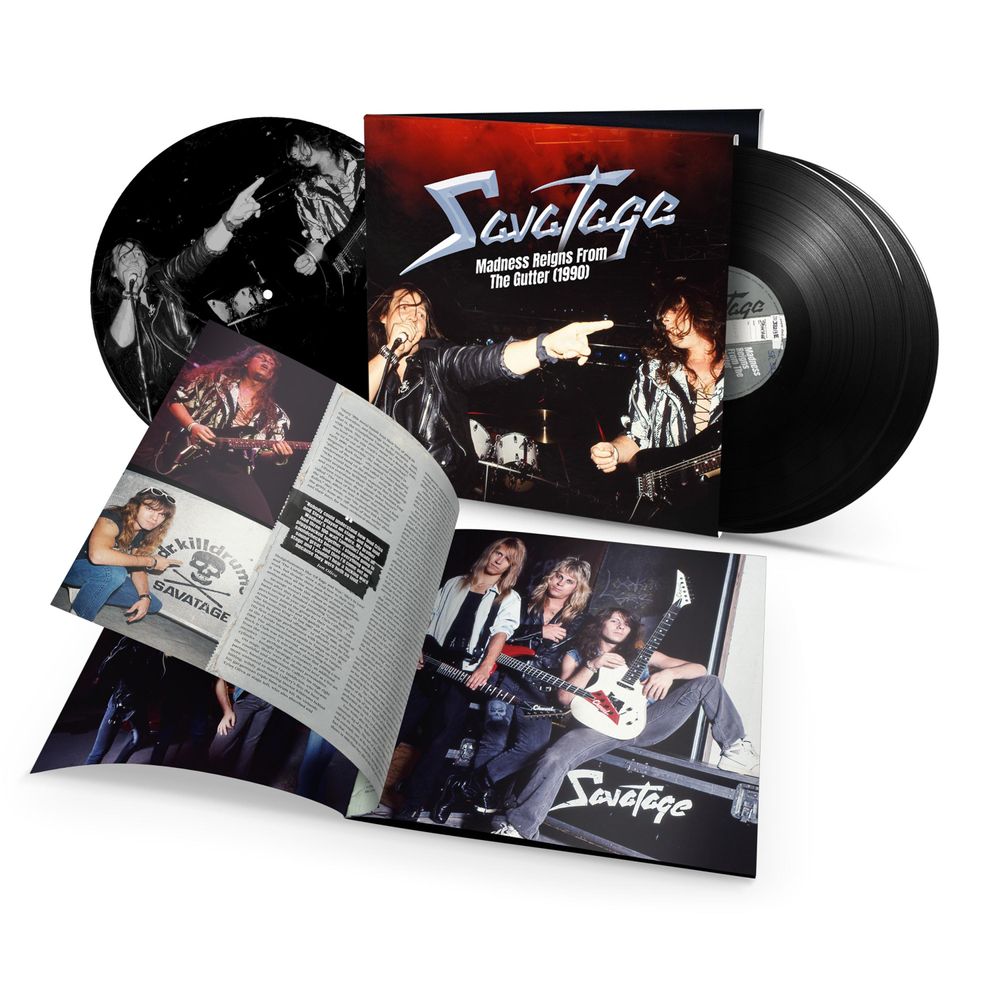 the album cover for Savatage - Madness Reigns From The Gutter (1990)