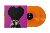 the album cover for Rapsody - God Gotta Afro & Gold Hoops [Orange with Alternate Cover]
