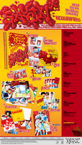 the album cover for Nexz - 4th Mini Album Saucin' [Yellow Ver.] [Limited Edition]