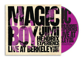 the album cover for Jimi Hendrix Experience - Magic Boy: The Jimi Hendrix Experience Live At