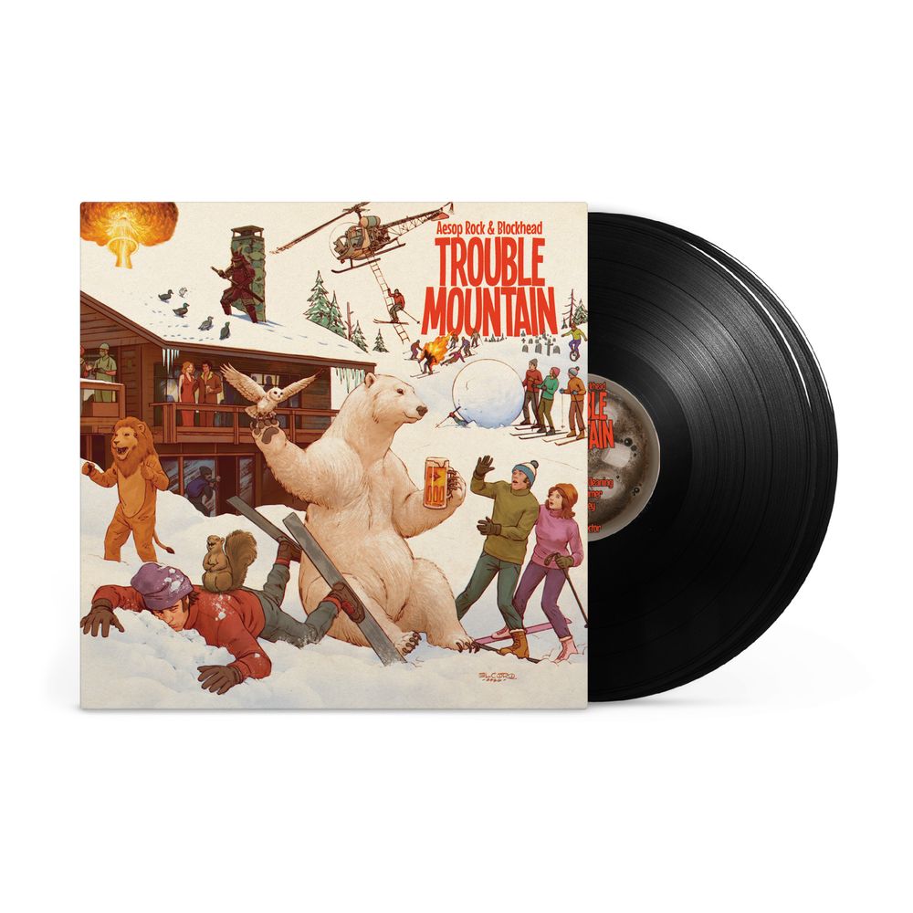 the album cover for Aesop Rock / Blockhead - Trouble Mountain [2 LP]