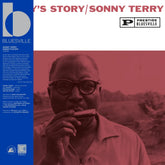 the album cover for Sonny Terry - Sonny's Story - Bluesville Acoustic Sounds Series [180g Black with tip-on jacket]