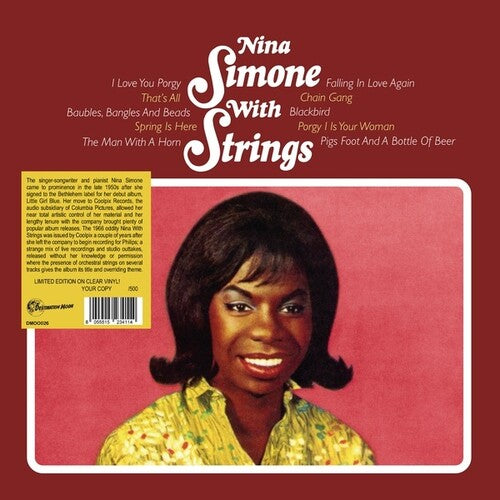 Nina Simone - Nina Simone With Strings LP (Clear Vinyl)