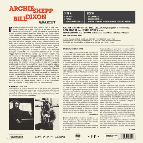Archie Shepp - Bill Dixon Quartet LP (Limited Edition, 180g, Bonus Tracks)