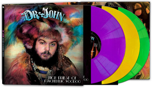 Dr. John - High Priest Of Psychedelic Voodoo 3LP (Purple, Yellow, Green Vinyl, Gatefold)