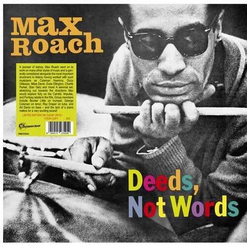 Max Roach - Deeds, Not Words LP (Limited Edition, Clear Vinyl)