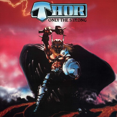 Thor - Only The Strong - Red/black Splatter LP (Colored Vinyl, Splatter, Red, Black)