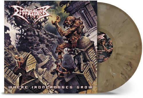 Dismember - Where Ironcrosses Grow - Sand Marble LP (Colored Vinyl, Reissue)
