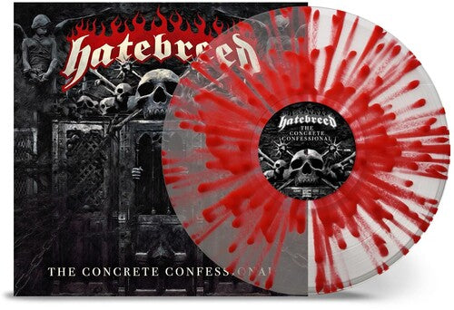 Hatebreed - The Concrete Confessional - Clear Red Splatter LP (Colored Vinyl, Clear Vinyl, Red, Splatter)