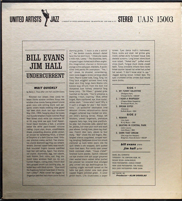 Bill Evans - Jim Hall : Undercurrent (LP, Album, Gat)