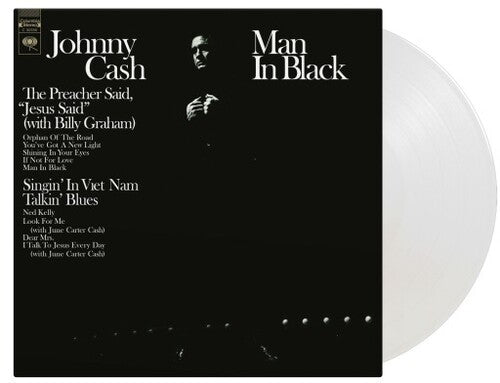 Johnny Cash - Man In Black LP (Music on Vinyl, Limited Edition, 180 Gram Vinyl, Clear Vinyl