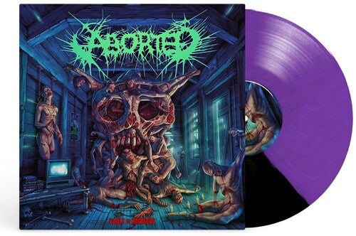 Abort - Vault of Horrors - Purple Black Split LP (Gatefold Lp Jacket, Colored Vinyl, Purple, Black)