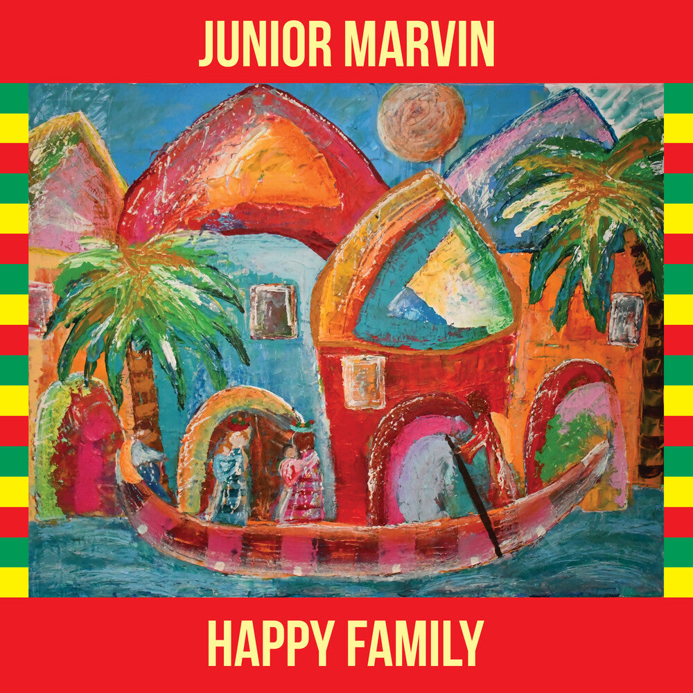 the album cover for Junior Marvin - Happy Family [Red, Gold & Green LP]