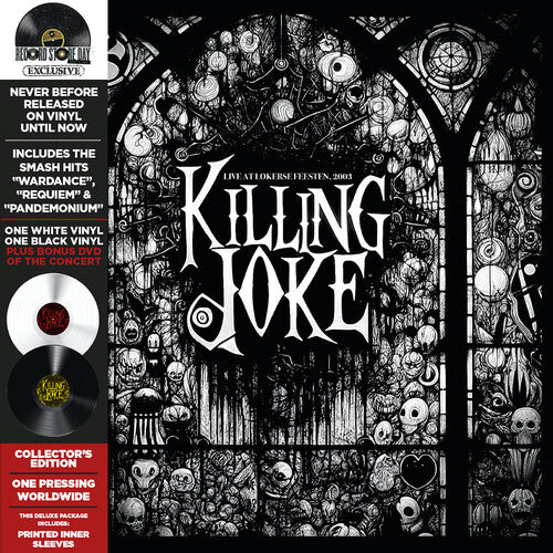 Killing Joke - Live at Lokerse Feesten, 2003 2LP (Colored Vinyl, Deluxe Edition, White, With DVD, Black, Indie Exclusive)(Preorder: Ships April 26, 2024)