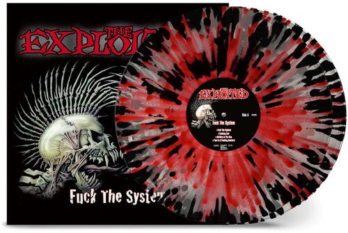 The Exploited - Fuck the System - Clear W Red & Black Splatter 2LP (Explicit Lyrics, Gatefold Lp Jacket, Colored Vinyl, Clear Vinyl, Red, Black, Splatter)