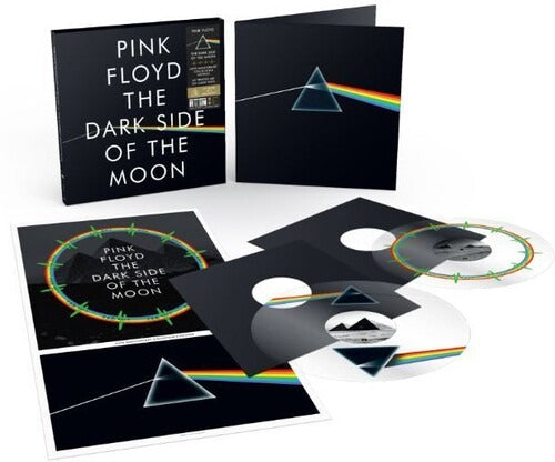 Pink Floyd -  The Dark Side Of The Moon 2LP (UV Printed Clear Vinyl Collector's Edition, 50th Anniversary, 2023 Remaster)(Preorder: Ships April 19, 2024)