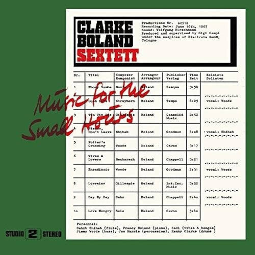 Clarke-Boland Sextett - Music For The Small Hours LP (Preorder: Ships June 28, 2024)