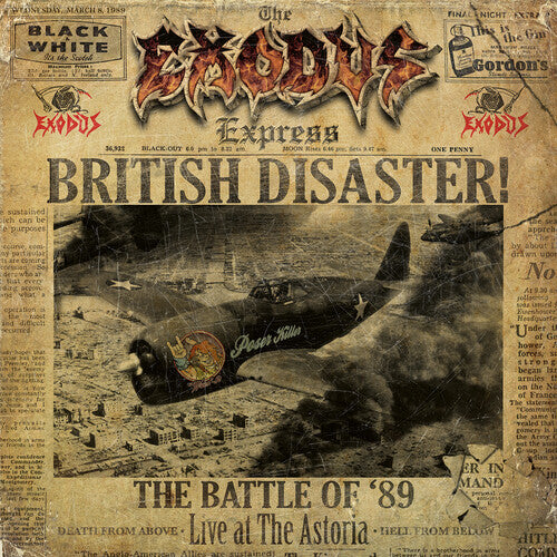 Exodus - British Disaster: The Battle of '89 (Live at the Astoria) - Gold 2LP (Colored Vinyl, Gold, Gatefold Lp Jacket)