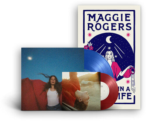 Maggie Rogers - Heard It In A Past Life: 5th Anniversary - Deluxe Edition on Blue Colored Vinyl with Bonus Red Colored 7-Inch Vinyl & Poster 2LP (Australia - Import, Deluxe Edition, Colored Vinyl, Blue, Red, Poster)