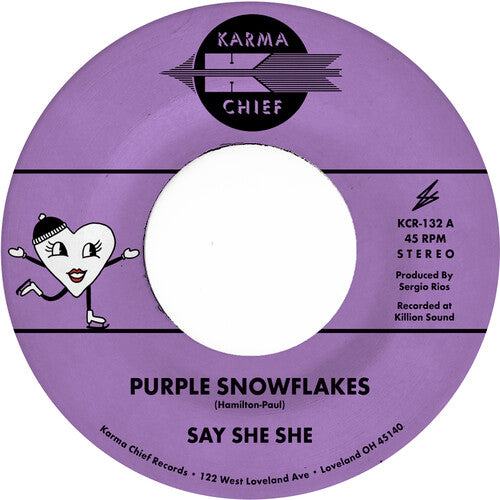 Say She She - Purple Snowflakes / This Wintertime 7" (Red & Purple Colored Vinyl)