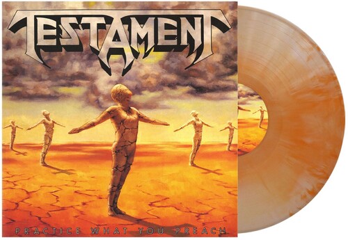 Testament - Practice What You Preach - Orange Bone Swirl LP (Colored Vinyl, Orange)