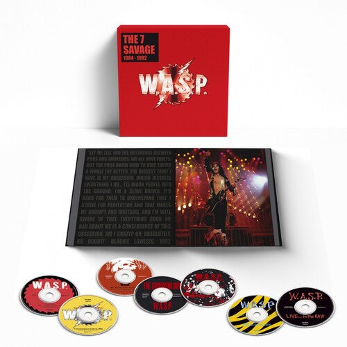 W.A.S.P. - 7 Savage: 1984-1992 - 7CD Boxset with Hardback 60pg Book In Slipcase (United Kingdom - Import, Boxed Set, With Book, Hardcover, Large Item)