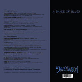Dave Mason - A Shade of Blues - Blue LP (Colored Vinyl, Blue, Gatefold Lp Jacket)