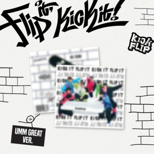 Kickflip - Flip It, Kick It! - Umm Great Version - incl. 20pg Photobook, Sticker, Folded Poster + Photocard CD (Asia - Import, Photo Book, Sticker, Poster, Photo / Photo Card)