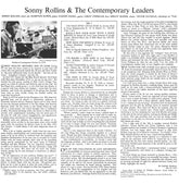 Sonny Rollins - Sonny Rollins and the Contemporary Leaders (Contemporary Records Acoustic Sounds Series) LP (180 Gram Vinyl)