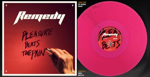 The Remedy - Pleasure Beats The Pain - Magenta Clear LP (Colored Vinyl, Clear Vinyl, Magenta)