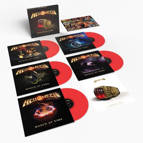 Helloween - March Of Time (The Best Of 40 Years) 5LP (Boxed Set, Limited Edition, Colored Vinyl, Red, Puzzle, Oversize Item Split)