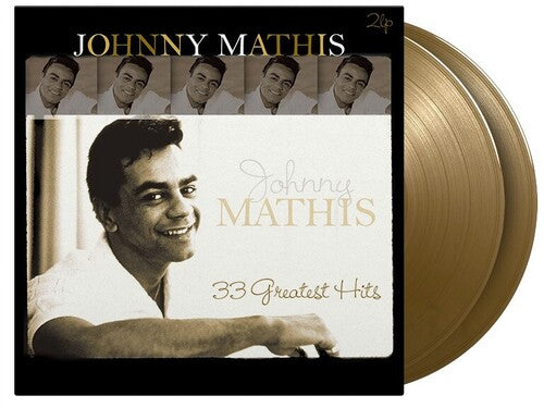 Johnny Mathis - 33 Greatest Hits - 180gm Gold Vinyl 2LP (Holland - Import, Limited Edition, 180 Gram Vinyl, Colored Vinyl, Gold)