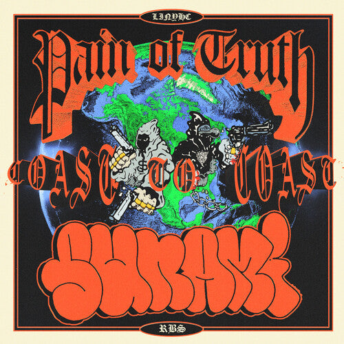 Pain of Truth - Coast to Coast - Half Doublemint Green/Half Blue LP (Explicit Lyrics, Colored Vinyl, Green, Blue)  (Preorder: Ships June 20, 2025)