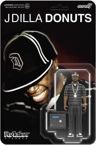 J Dilla - Super7 ReAction Figures Wv1 (Donuts - Smile Album Cover, Collectible, Action Figure)