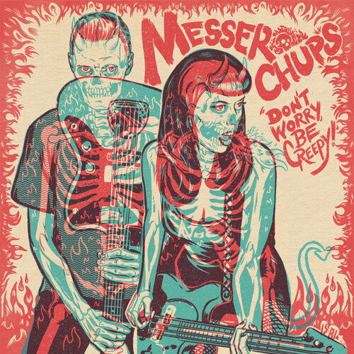 Messer Chups - DON'T WORRY, BE CREEPY LP (Colored Vinyl, Cyan, Red)