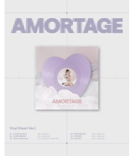 Jisoo - Amortage - Heart Version - incl. Photobook, Sticker + Poster LP (Asia - Import, Photo Book, Poster, Sticker)  (Preorder: Ships June 06, 2025)