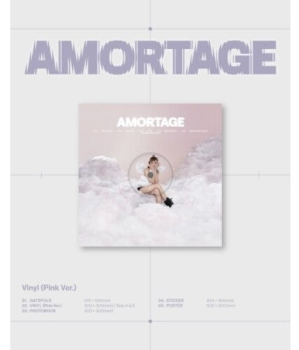 Jisoo - Amortage - Pink Version - incl. Photobook, Sticker + Poster LP (Asia - Import, Photo Book, Poster, Sticker)  (Preorder: Ships June 06, 2025)