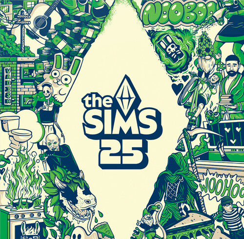 Various Artists - The Sims 25th (Original Soundtrack) 2LP (Colored Vinyl, Green, Gatefold Lp Jacket)