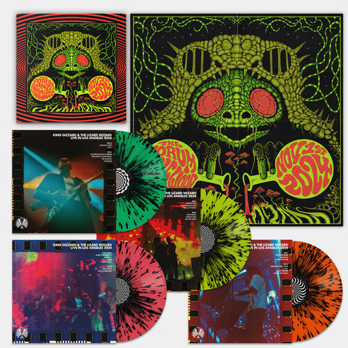 King Gizzard and the Lizard Wizard - King Gizzard - Live in Los Angeles '24 (4LP Splatter Vinyl Box Set) (Colored Vinyl, Splatter, Boxed Set)  (Preorder: Ships June 20, 2025)