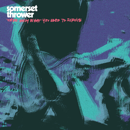 Somerset Thrower - Take Only What You Need to Survive - Half Clear/ Half Neon Pink w/ Neon Pink Splatter LP (Colored Vinyl, Clear Vinyl, Pink, Splatter)