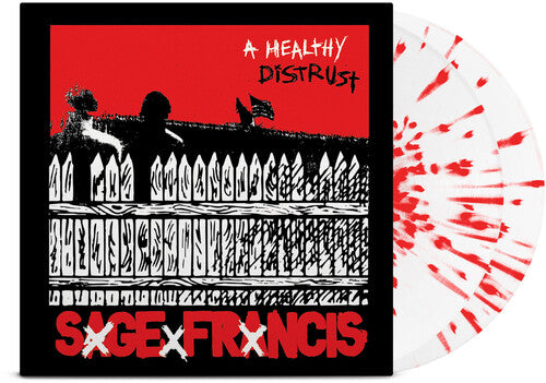 Sage Francis - A Healthy Distrust 2LP (Red & White Splatter Colored Vinyl, Deluxe Edition) (Preorder: Ships October 10, 2025)