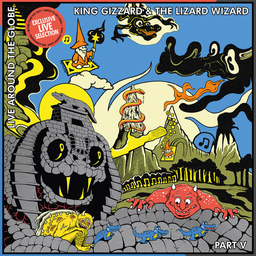 King Gizzard and the Lizard Wizard - Live Around The Globe: Part V LP (Colored Vinyl)  (Preorder: Ships July 11, 2025)