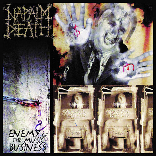 Napalm Death - Enemy Of The Music Business LP (Colored Vinyl, Yellow, Reissue)  (Preorder: Ships July 11, 2025)