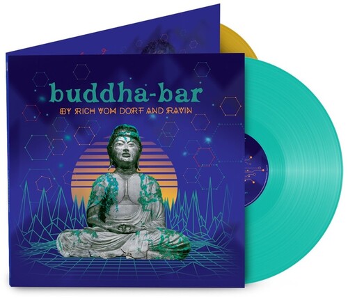 V/A - Buddha Bar: By Rich Vom Dorf & Ravin 2LP (Gold & Aqua Colored Vinyl, Gatefold LP Jacket, France)