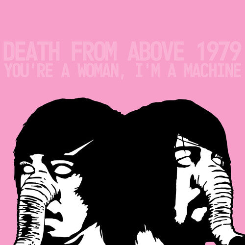 Death From Above 1979 - You're a Woman, I'm A Machine LP (RKTBR25) (Clear Pink Splatter Vinyl, Brick & Mortar Exclusive) (Preorder: Ships October 3, 2025)