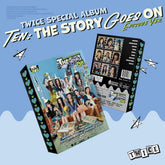 the album cover for TWICE - Ten: The Story Goes On [Episode Ver.]