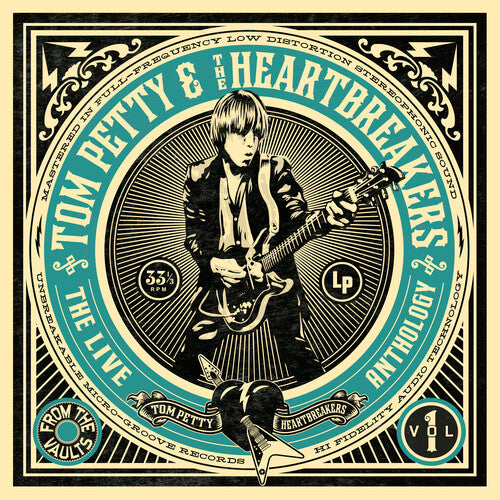 Tom Petty - The Live Anthology: From The Vaults Vol. 1 2LP (Turquoise Colored Vinyl, Numbered, Foil Embossed / Foil Stamped) (RSD BF 2025 Exclusive)
