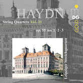 the album cover for Leipziger Streichquartett - Haydn: String Qrts Vol. 21