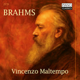 the album cover for Vincenzo Maltempo - Brahms
